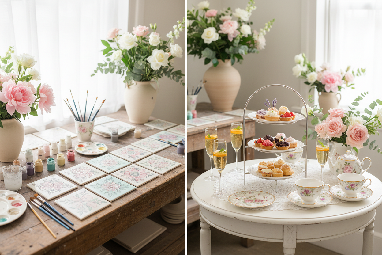 High Tea Service with Mimosas